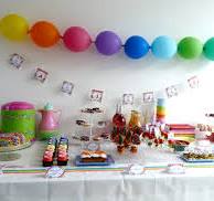 regenboog thema feest