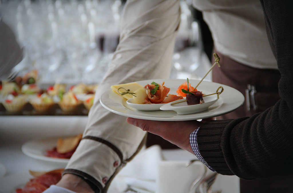 feestzaal met catering