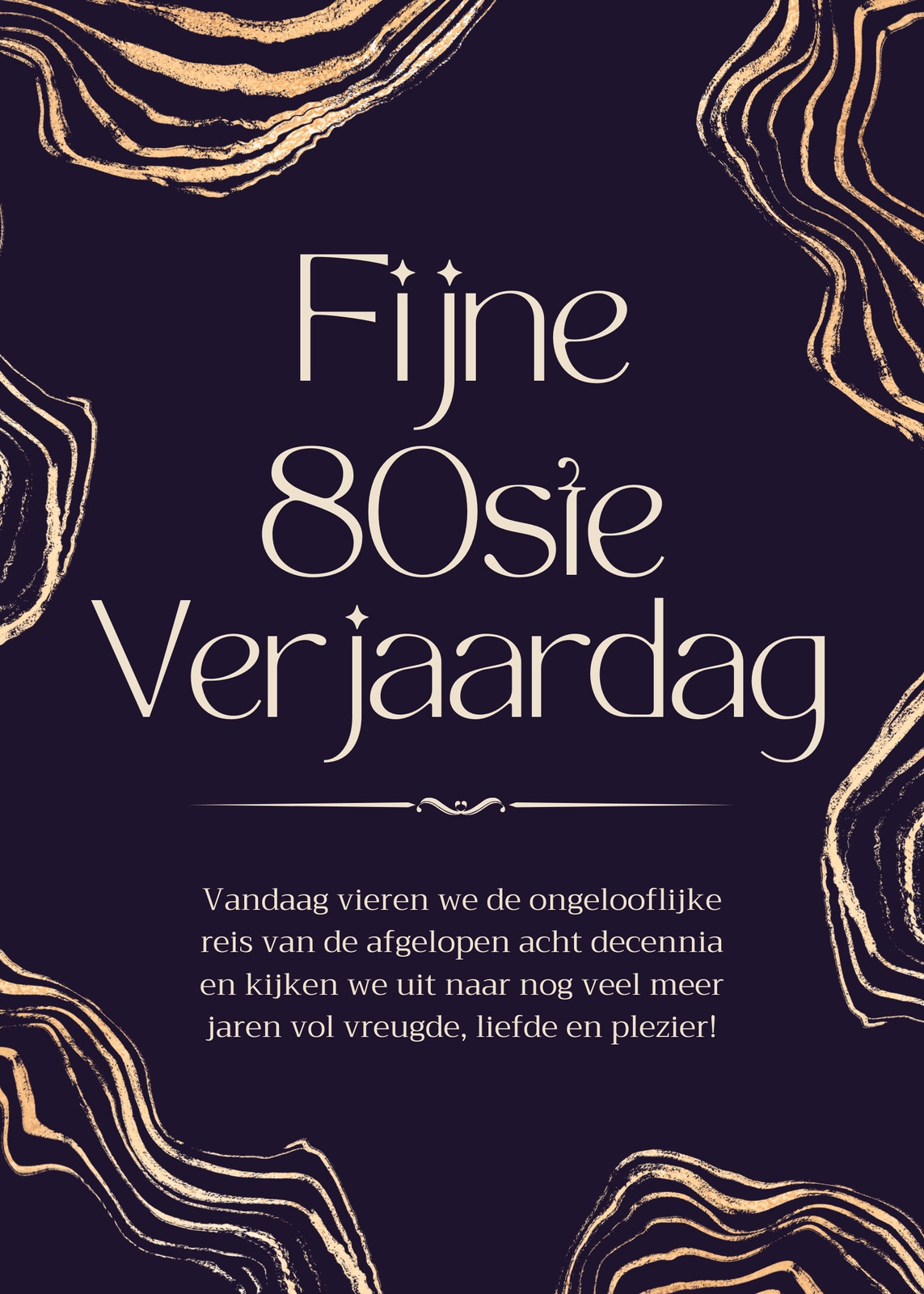 80ste verjaardag vieren