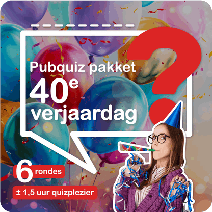 thema verjaardagsfeest 40 jaar