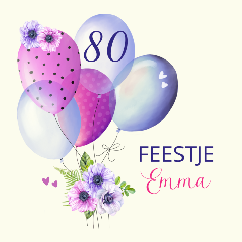 verjaardagsfeest 80 jaar